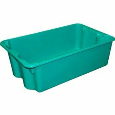 MFG TRAY Molded Fiberglass Nest and Stack Tote 780508 - 24-1/4" x 14-3/4" x 8" Green 780508-5170